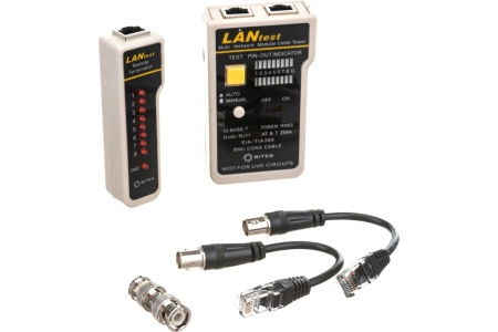 Сетевой тестер кабеля для тестирования кабеля 5bites UTP/FTP/STP RJ45 BNC TEL RJ11/12 LY-CT007