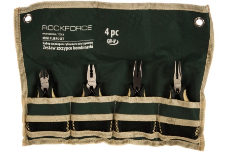 Мини набор шарнирно-губцевого инструмента ROCKFORCE 4 предмета RF-5045A