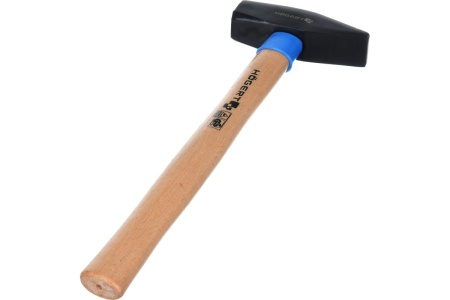 Слесарный молоток HOEGERT TECHNIK кованый, 800 г, с деревянной рукояткой HT3B008