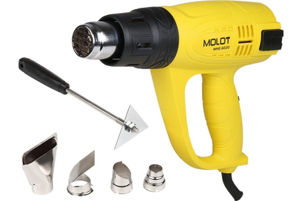 Промышленный фен WMC TOOLS с насадками WMC-DH-HG001 Промышленный фен WMC TOOLS с насадками WMC-DH-HG001