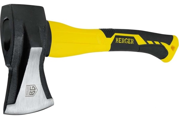 Кованый колун Berger BG 1000 г, фибергласовая рукоятка BG1524