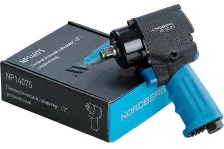 Ударный пневмогайковерт NORDBERG 1/2", 680 Нм, укороченный NP14075
