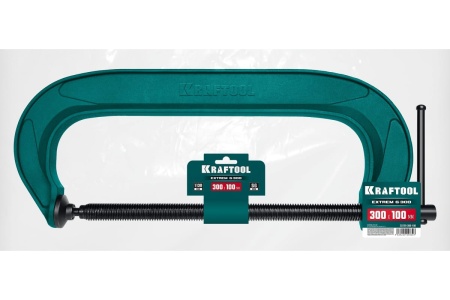 G-образная струбцина KRAFTOOL Extrem g-300 300x100 мм 32229-300-100 G-образная струбцина KRAFTOOL Extrem g-300 300x100 мм 32229-300-100