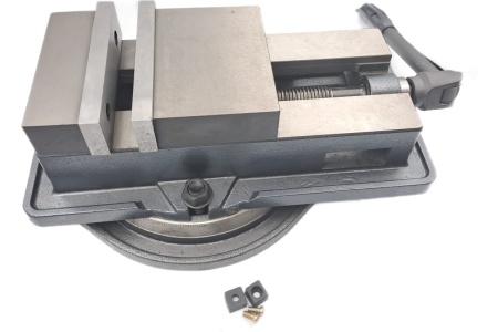 Станочные тиски TORNERI прецизионные поворотные L губок 160 мм, серия QM16160 Swivel 045759