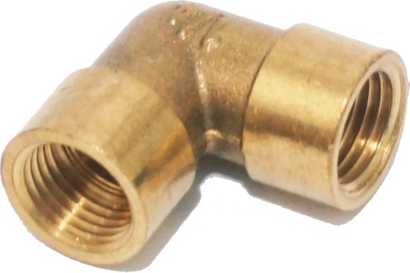 Уголок для компрессора резьба внутренняя F1/4 Pegas pneumatic 4308