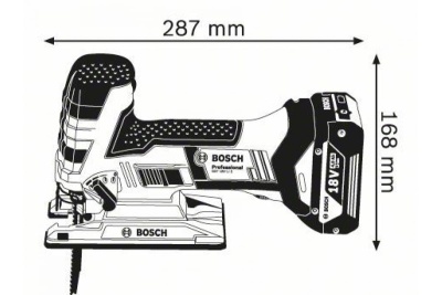 Аккумуляторный лобзик Bosch GST 18 V-LI S Solo 0.601.5A5.100
