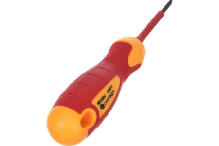 Изолированная крестовая отвертка HOEGERT TECHNIK PZ0, 60 мм, 1000 V, сталь S2 HT1S940