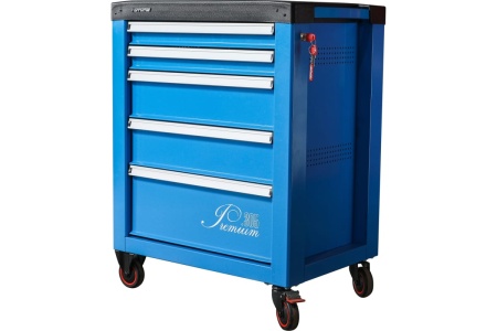 Инструментальная тележка Ferrum Premium с 5 ящиками 12/305-5015/5015