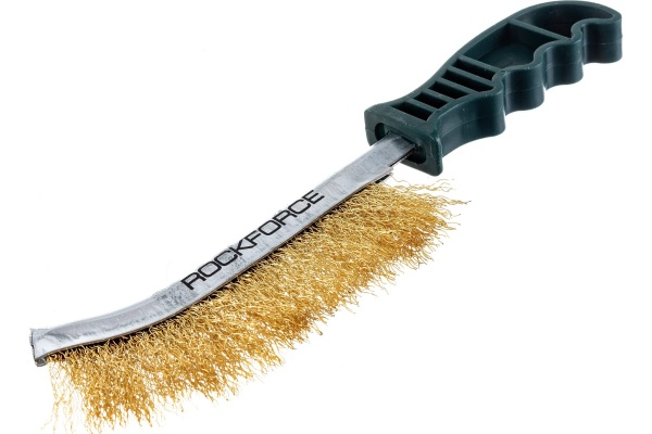 Щетка по металлу ROCKFORCE ручная в железном корпусе с пластиковой ручкой RF-34012124