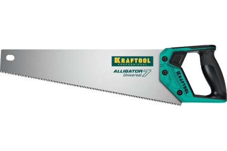 Ножовка KRAFTOOL Alligator Universal 7 универсальная, 400 мм, 7 TPI, 3D зуб, 15004-40_z01