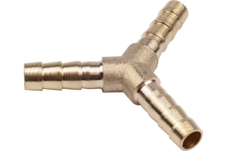 Тройник Y-образный елочка 6 мм, латунь, в блистере AV Steel AV-700334B блистер