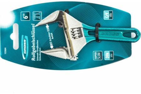 Разводной ключ 120мм, CrV, укороченная ручка GROSS 15564