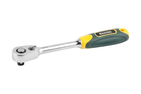Трещотка для торцовых головок KRAFTOOL PRO, Cr-V сталь, 60 зубцов, 3/8 27794-3/8_z02