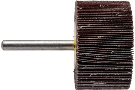 Валик лепестковый со шпинделем (50x30x6 мм; P150) GLOB ЛВШ50x30x6P150