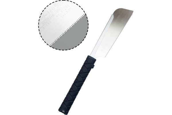 Обушковая японская пила Mikitool Gyokucho Dozuki Jushi 180мм, шаг 1,5мм, пластиковая рукоять М00020370