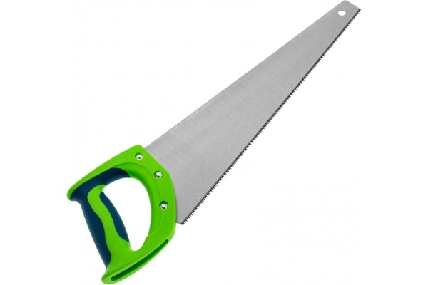 Ножовка по дереву СИБРТЕХ Зубец, 400 мм, 11 TPI, зуб 2D, калёный зуб, 2-х комп. рукоятка 23824