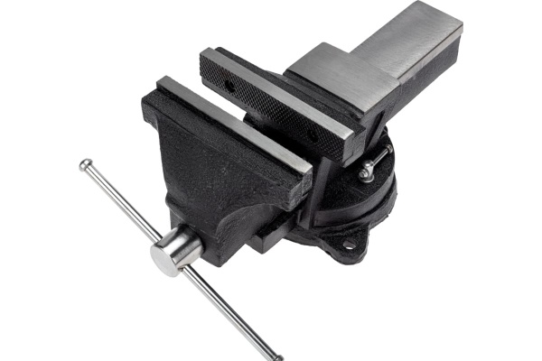 Тиски KRANZ слесарные 150мм, поворотные, с наковальней KR-12-5102