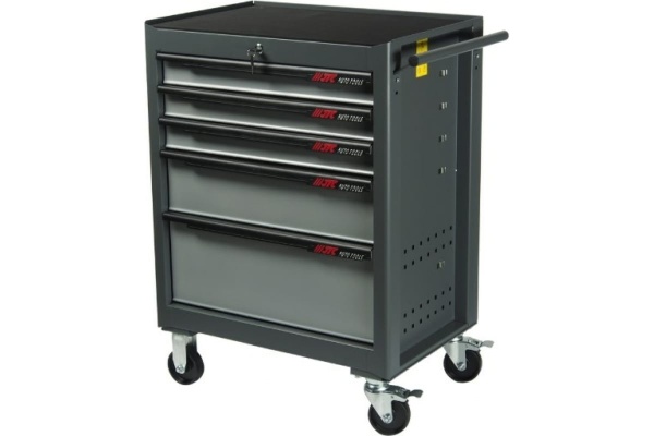 Инструментальная тележка (5 секций, серая, на колесах) JTC-S1065 Инструментальная тележка (5 секций, серая, на колесах) JTC-S1065