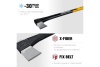 Топор-колун в чехле KRAFTOOL X20 1300/2120 г, 710 мм 20660-20