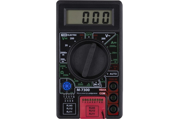 Цифровой мультиметр TDM серии МастерЭлектрик М-7300 SQ1005-0010