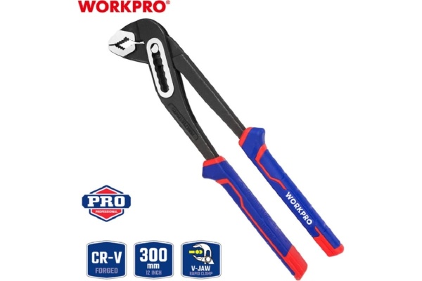 Переставные клещи WORKPRO 300 мм, 12 дюймов, CR-V WP231029