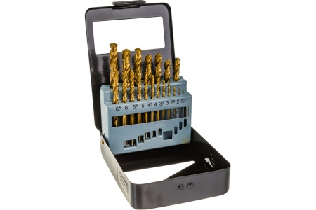 Набор сверл по металлу (1-10 мм; 19 шт.) Кратон 1 05 01 014