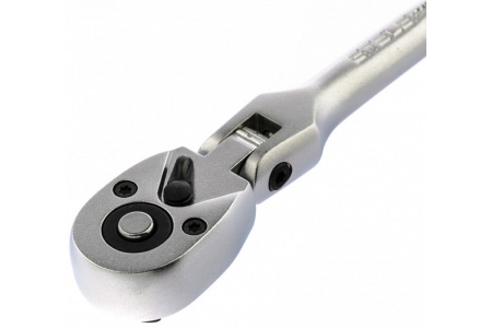 Ключ-трещотка 1/4, 72 зуба, с быстрым сбросом шарнирная STELS СrV 14044