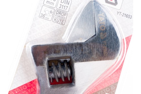 Разводной ключ с обрезиненной ручкой 300 мм YATO YT-21653