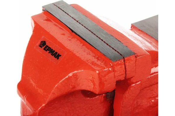 Слесарные тиски ЕРМАК с поворотным механизмом, 100 мм 668-009