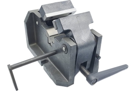 Станочные тиски TORNERI для зажима цилиндр. деталей L губок 100 мм, серия Q62V100 045775
