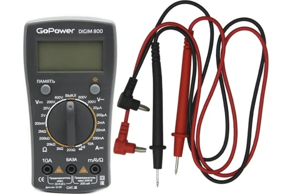 Мультиметр GoPower DigiM 800, 1/80 00-00015326