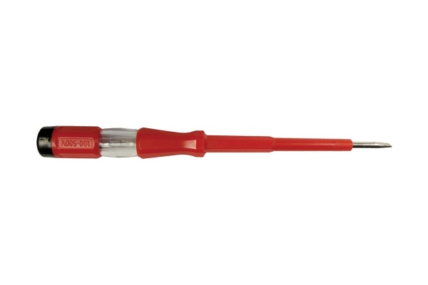 Тестер напряжения STEKKER контактный 100-500V, 12 200 мм, красный, TST500-1 32861