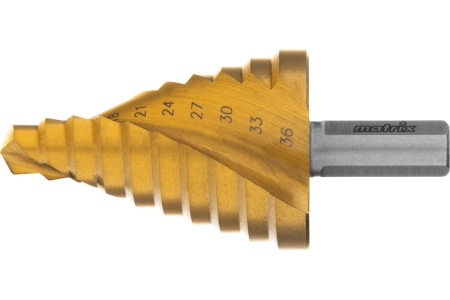 Сверло ступенчатое (9-36 мм; P4M3) MATRIX 72358