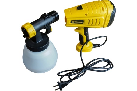 Электрический универсальный краскопульт BERGER Малер 550 ВТ, 1.2 л/мин BG1413