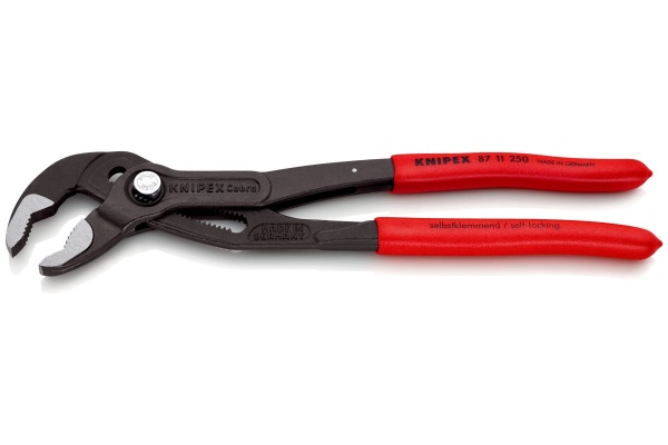 Переставные клещи Knipex COBRAmatic с фиксатором, 50 мм (2"), длина 250 мм, 1К ручки, KN-8711250SB