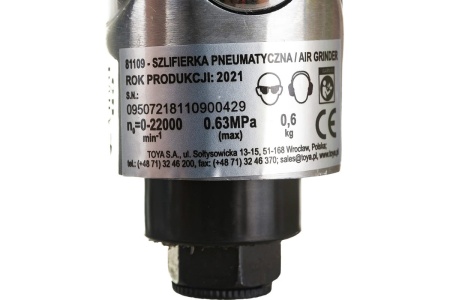 Прямая пневматическая шлифмашина VOREL с аксессуарами 81109