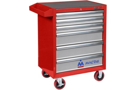 Набор инструментов ПРОФИ 299 предметов МАСТАК 52-06299R в красной тележке