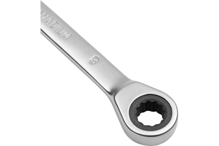 Комбинированный ключ с трещоткой 9мм AV Steel  AV-315009