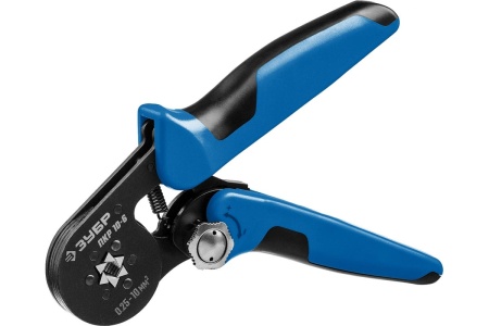 Пресс-клещи ЗУБР Профессионал ПКР-10-6  для втулочных наконечников 0.25 - 10 мм.кв 22678