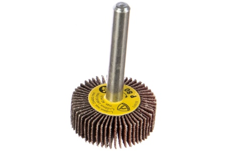 Круг шлифовальный лепестковый на шпильке (30х10 мм; 6 мм; Р80) KLINGSPOR 12818