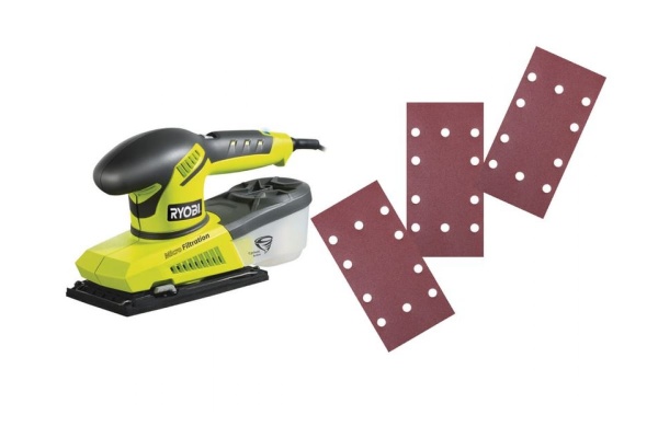 Виброшлифмашина Ryobi + 20 шлифлистов ESS200RSA20 5133000650 Виброшлифмашина Ryobi + 20 шлифлистов ESS200RSA20 5133000650