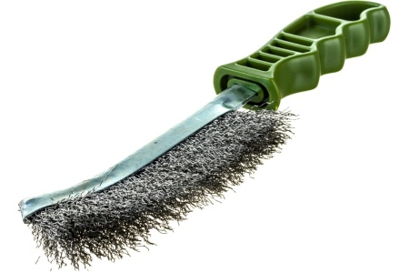 Щётка с пластиковой рукояткой, стальная щетина Дело техники 270211