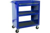 Открытая тележка, 3 полки и ящик, синяя МАСТАК 520-01580B