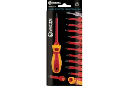 Набор изолированных отверток Центроинструмент 13 предметов, в мягком чехле 1834-SET-4
