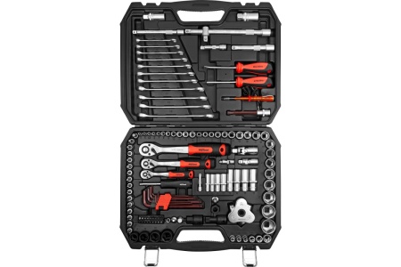 Набор инструмента AV Steel 127 предметов 1/4",3/8" профессиональный AV-011127