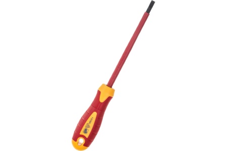 Диэлектрическая шлицевая отвертка 5.5х1.0х125 KRAFT KT 700428