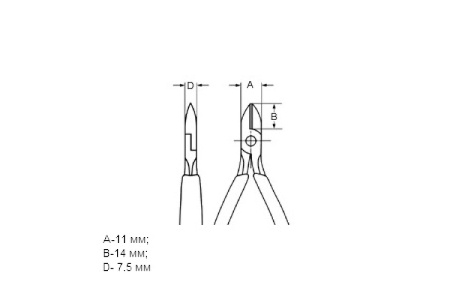 Бокорезы для электроники KNIPEX KN-7702115