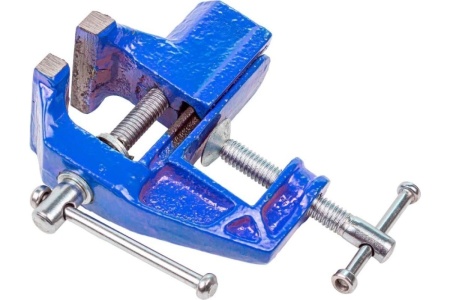 Настольные мини тиски Forsage ширина губок 50 мм, захват 30 мм, крепление "струбцина" F-32950