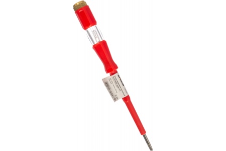 Тестер напряжения STEKKER контактный 100-500V, 12 200 мм, красный, TST500-1 32861