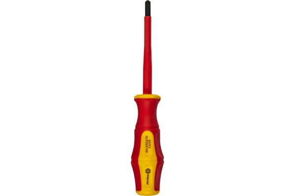 Диэлектрическая отвертка КОБАЛЬТ Ultra Grip FL/PZ-2x100 мм, CR-V, двухкомпонентная рукоятка 799-734